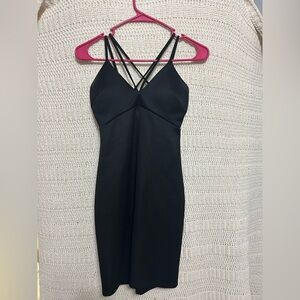 Black mini dress